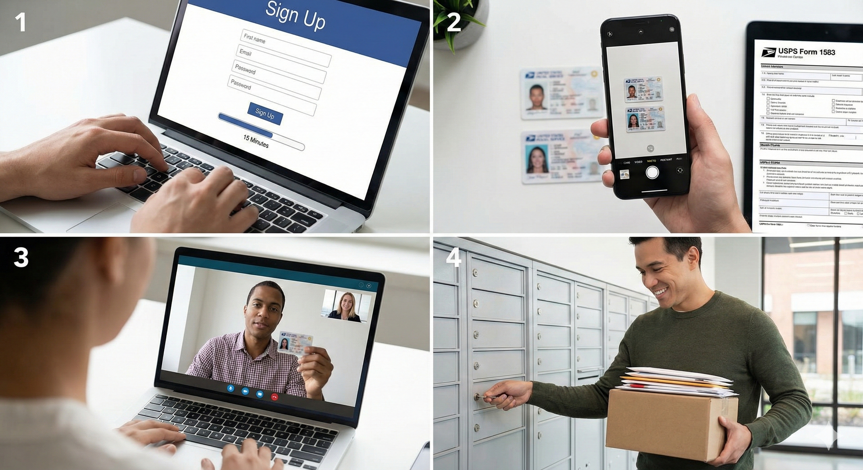 Sign up in less than 15 Minutes